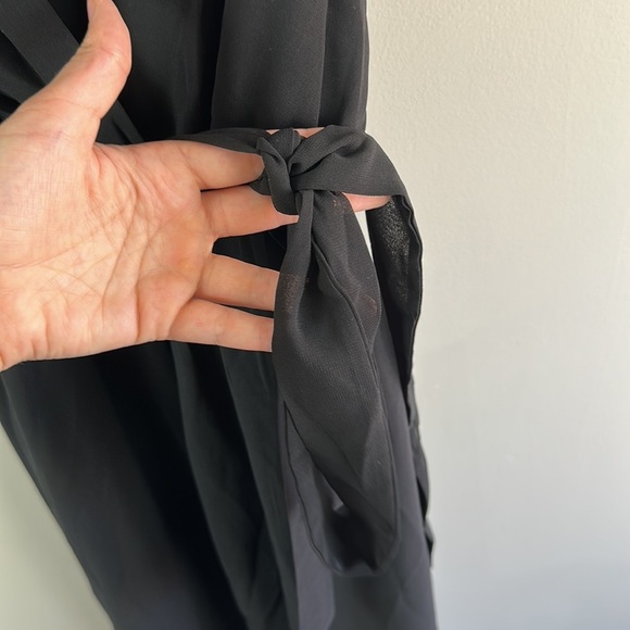 NWT New with Tags City Chic Sexy Tie Sleeveless Chiffon Tulip Dress Black 16 - Picture 7 of 16
